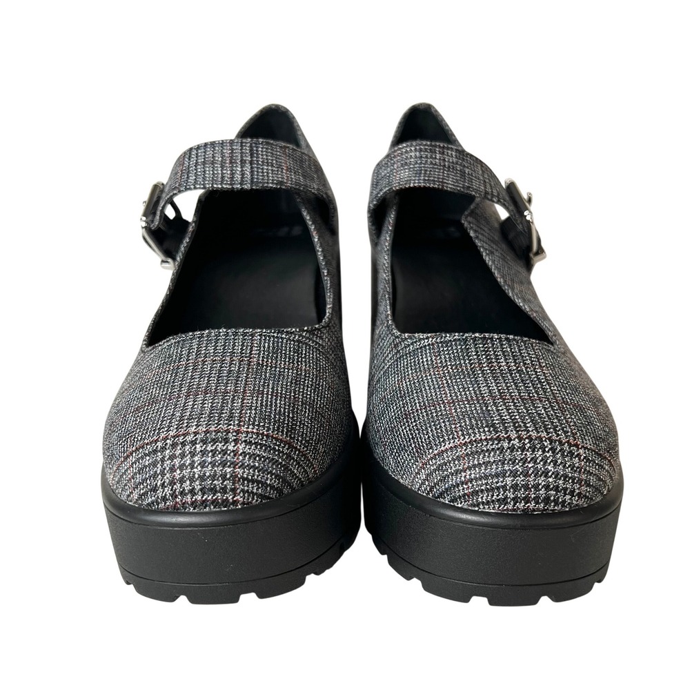 GB Gianni Bini This-Love Glen Plaid Lugged Platform Mary Janes Size 9.5 - Picture 3 of 8